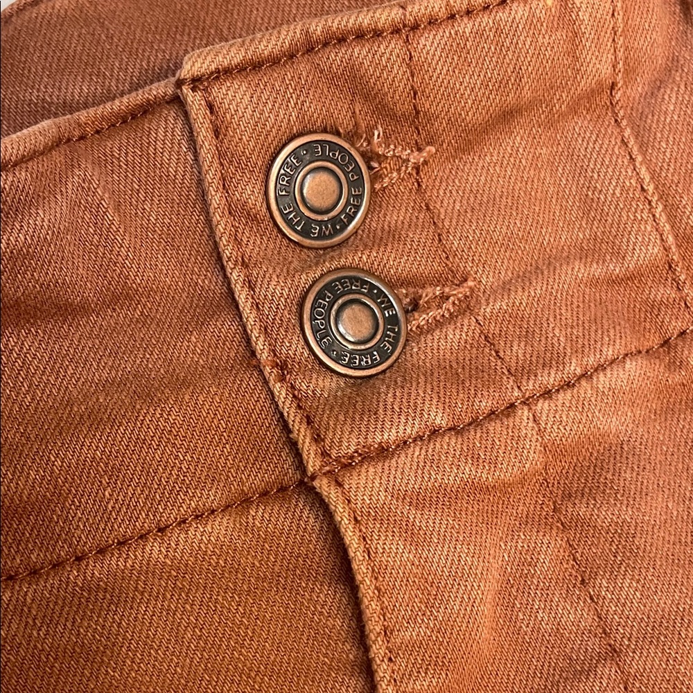 🍂 We The Free High-Rise Flare Jeans - Boho Chic in Terracotta! 70s Vibe - Picture 11 of 11